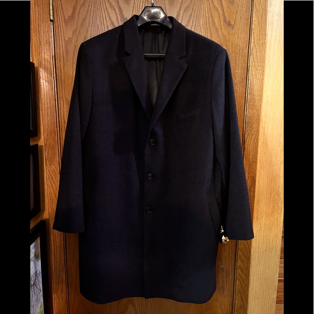 Mens Stafford Wool Overcoat sz 52R